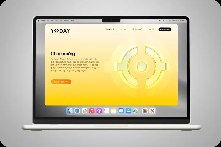 Giao diện website Yoday